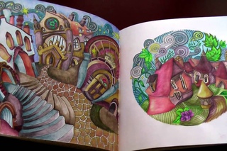 Коллекция раскрасок-антистресс и раскрашенные страницы. Coloring book collection