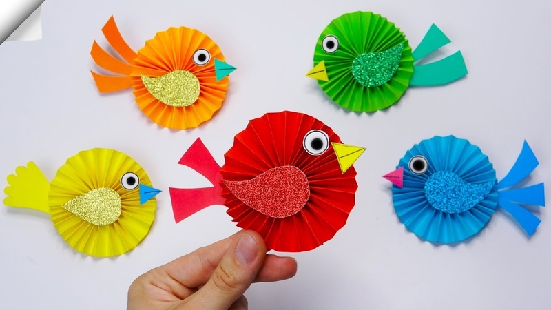 DIY paper toys, Easy paper birds, DIY paper
