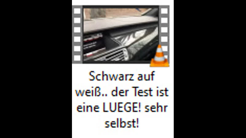 Schwarz auf weiß. . der Test ist eine LUEGE sehr