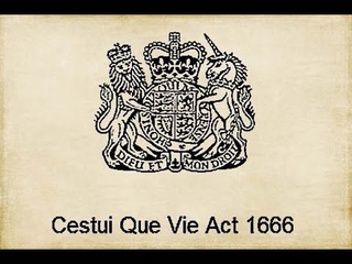 Cestui Que Vie Act 1666