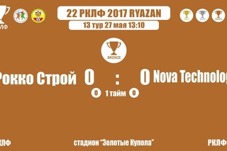 22 РКЛФ Бронзовый Кубок Рокко Строй-Nova Technology 0:0