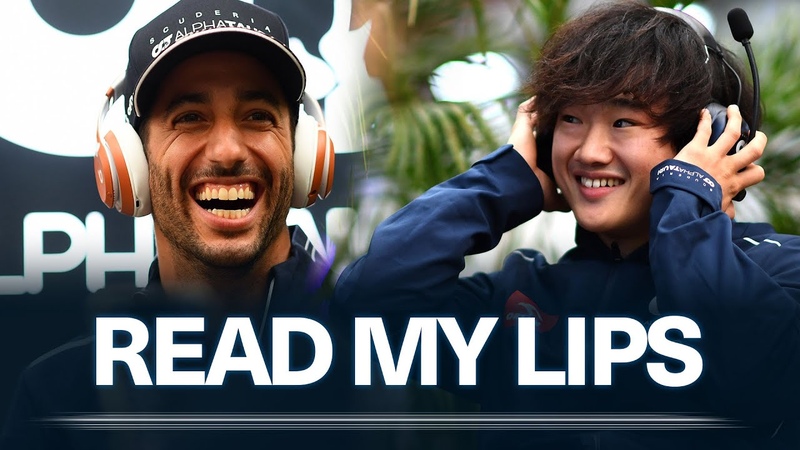 Daniel Ricciardo Yuki Tsunoda, READ MY LIPS