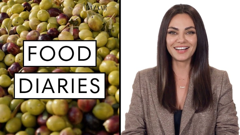 Everything Mila Kunis Eats In A Day, Food Diaries, Harpers