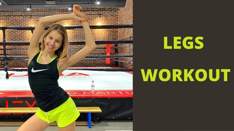 Legs workout in a gym, Mari