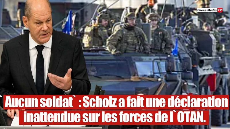 Aucun soldat: Scholz a fait une déclaration inattendue sur les forces de l