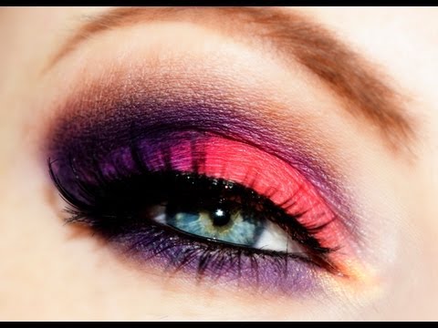 Colorful spring makeup (pink
