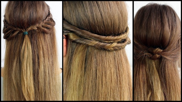 halboffene Haare schnell und einfach gestyled Frisuren