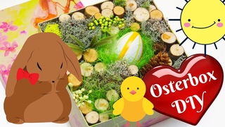 Osterdeko selber machen  Osterbox basteln kinderleicht  Frhlingsdeko DIY einfache Osterdekoration
