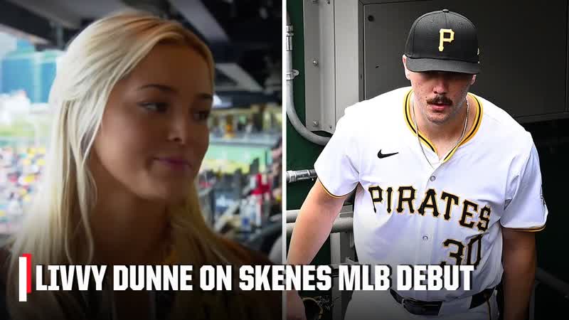 Olivia Dunne reacts to Paul Skenes making his MLB debut, ESPN