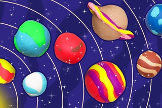 Fun with Play Doh | How to Make Play-Doh Planets  | Easy DIY Play Doh Creations