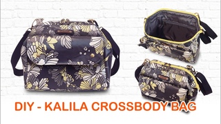 DIY - Kalila Crossbody Bag   How to sew shoulder bag - Tutorial membuat tas frame / doctor bag