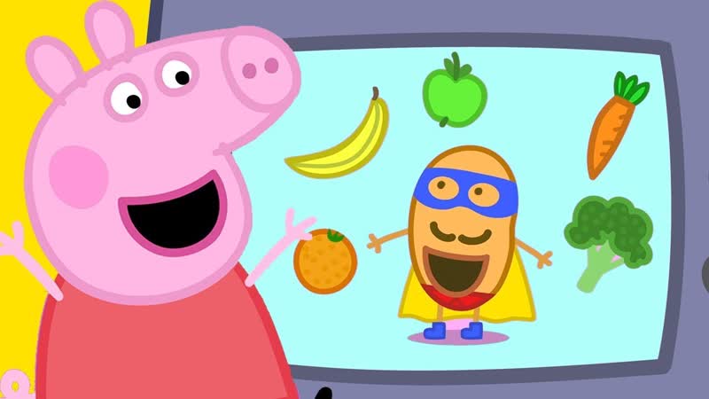 Super Potato Sings the Fruit Song Peppa Pigs