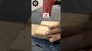 A safe trick for hammering nails