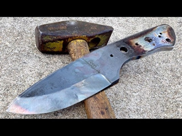 Knife Making Maple Burl Leaf Spring 5160 Heavy Stock Blade Saber