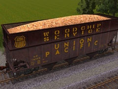 Hopper 40 foot wood chip UP DES