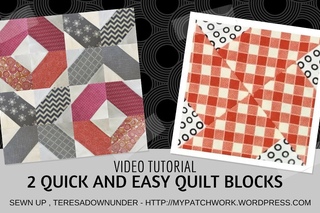 Video tutorial:  2 quick and easy quilt blocks