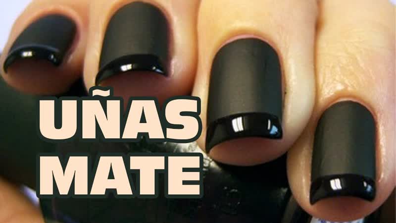 UÑ AS DECORADAS EN MATE 2 EFECTOS CON ESMALTE,