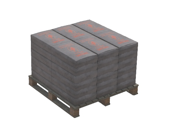 Palett of fertilizer