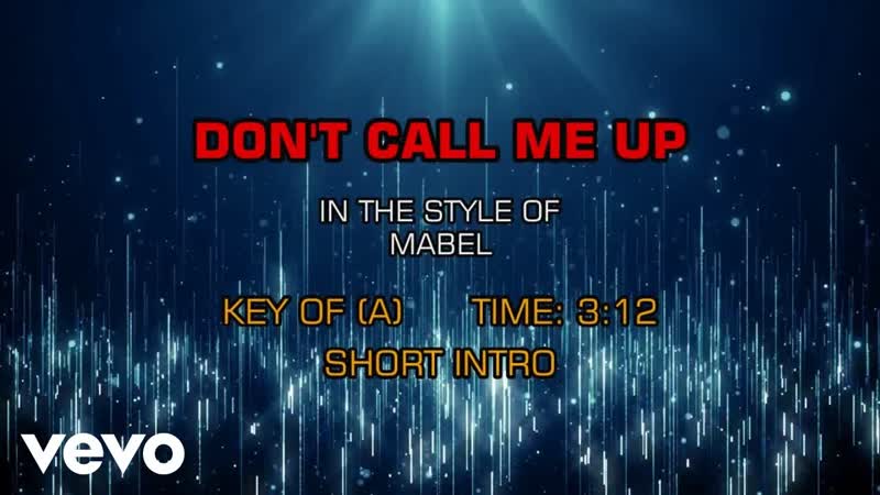 Mabel Don t Call Me Up (