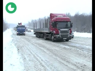 Снежные дороги в Нижнекамске