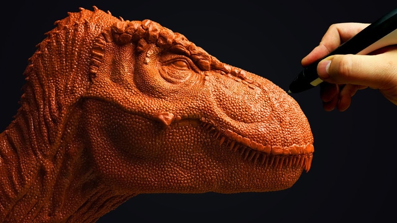 3 D pen, How to make T Rex head with 3d