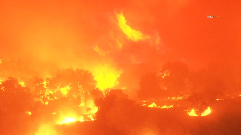 The, Lake Fire in Santa Barbara County churns through thousands more acres