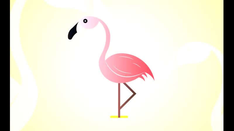 Adobe Illustrator. How to create a Flamingo logo design using Golden Ratio (bird