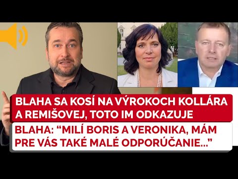 Ľuboš Blaha sa doslova kosil na výrokoch Kollára a Remišovej. TOTO im odkázal SMER
