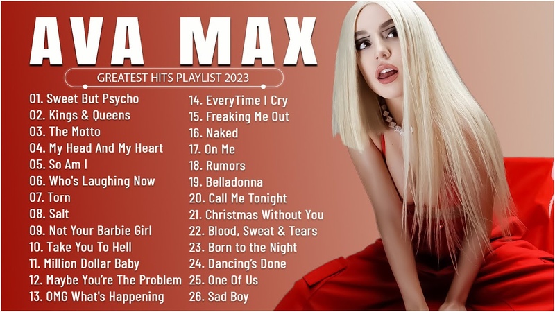 AVA MAXS MILLIONS OF VIEWS SONGS AVA MAX GREATEST HITS FULL ALBUM 2023 US UK