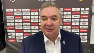 Металлург - Рубин - 1:2. Пресс-конференция. Валерий Белов, Денис Ячменёв