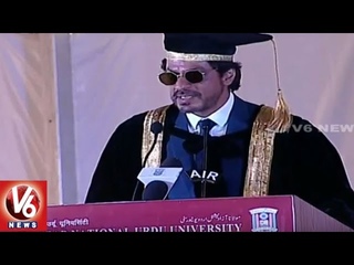 Shah Rukh Khan Speech At Maulana Azad National Urdu University Convocation Ceremony | V6 News
