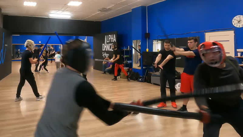 Японское фехтование кендзюцу запись занятия с катаной в