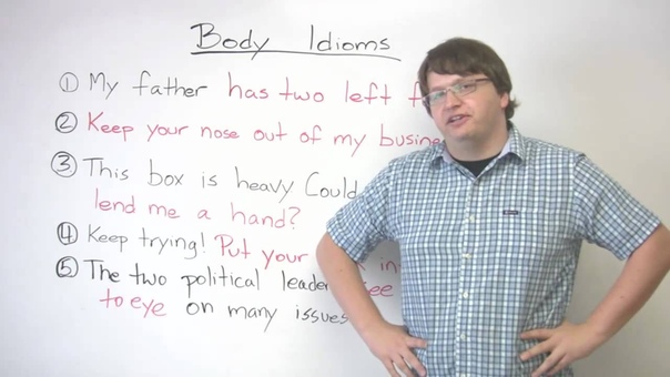 Idioms in English Body