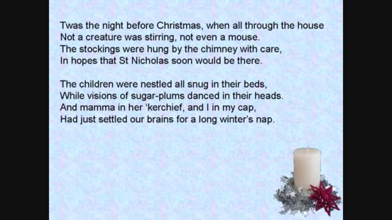 Twas the Night Before Christmas By Clement Clarke