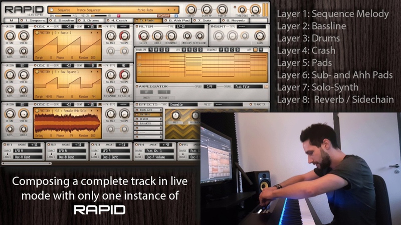 Live Trance Performance made with only one instance of Parawave