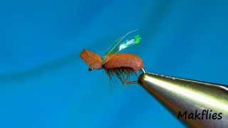 Fly Tying a Brown Beetle by Mak