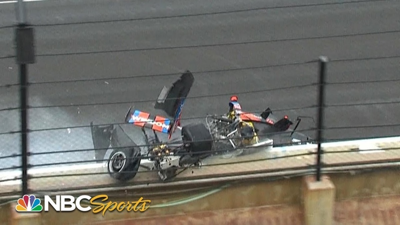 Chris Windom goes for a ride during Indy Lights crash, Motorsports on