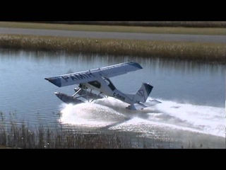 PZL-104 Wilga 35 On Floats Water Takeoff CSU3