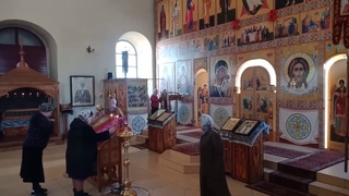 Храм Архангела Михаила. Служба 22 03 20. Неделя 3-я Великого поста. Протоиерей Вячеслав Штанько