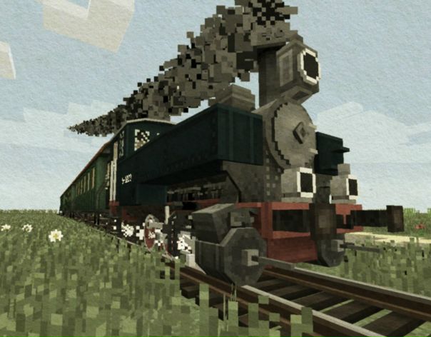 мод на майнкрафт 1.7.10 на поезда #10