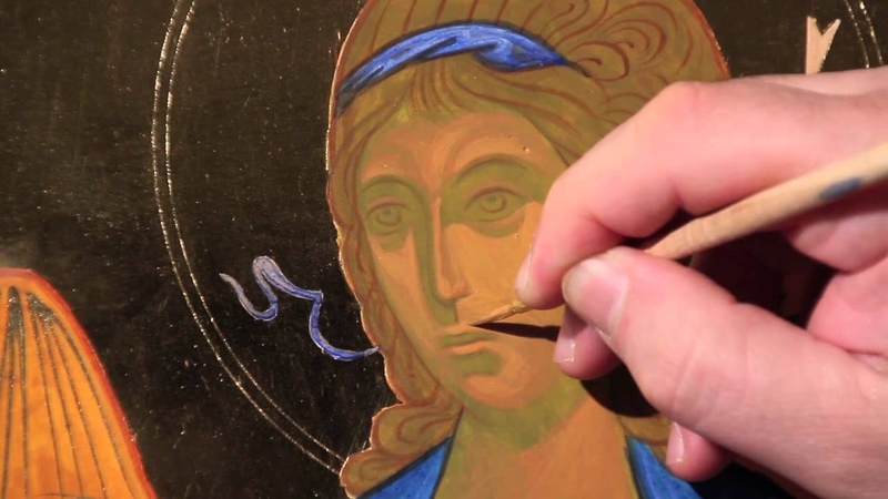 Dipingere licona di un Angelo: 10. 2 Volto