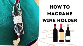 Авоська для вина/How to macrame wine holder