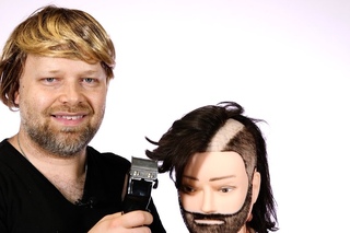 How to Cut a Hard Part with Frank - TheSalonGuy
