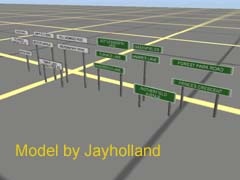 SR UK Road Nameboard Green 5ft 1 Line No Post
