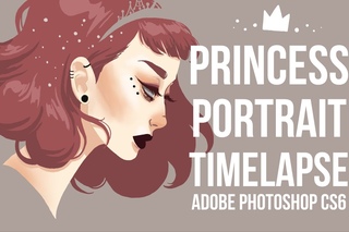 Princess Digital Portrait Illustration Timelapse