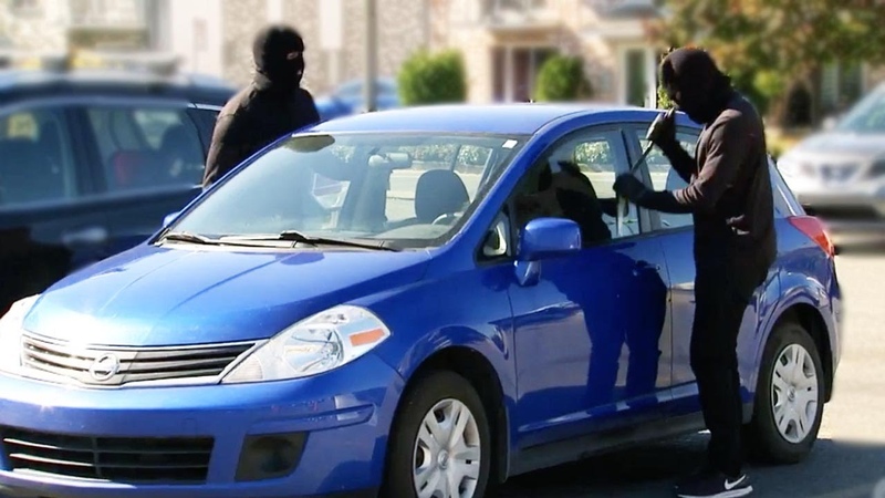 Stealing a car in broad
