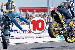 ТОП10 Лучших Мото Трюков StuntGP