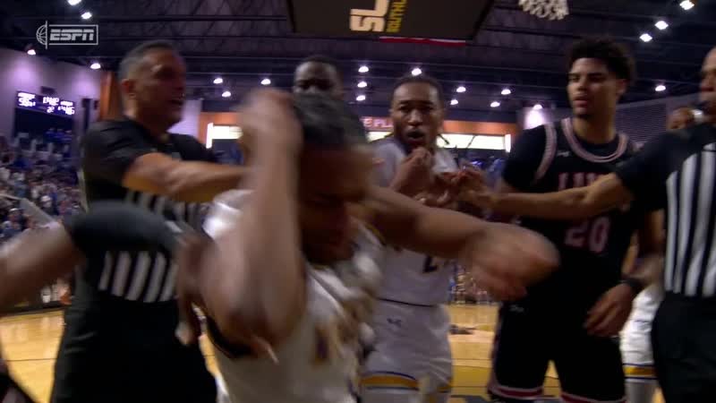 SCUFFLE breaks out in last minutes of Southland Championship, ESPN College