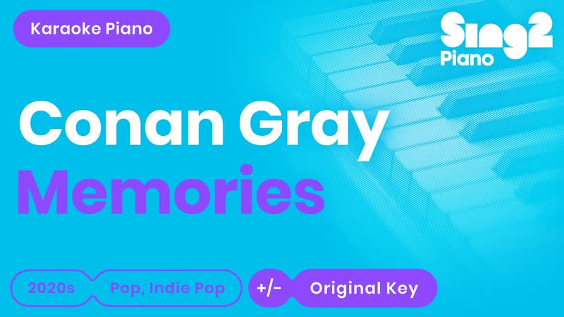Conan Gray Memories ( Karaoke