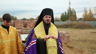 2020 10 18 Русская Борковка, освящение закладного камня в основание будущего храма